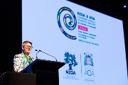 AOAPresidentAnnetteHolianattheOpeningCeremony